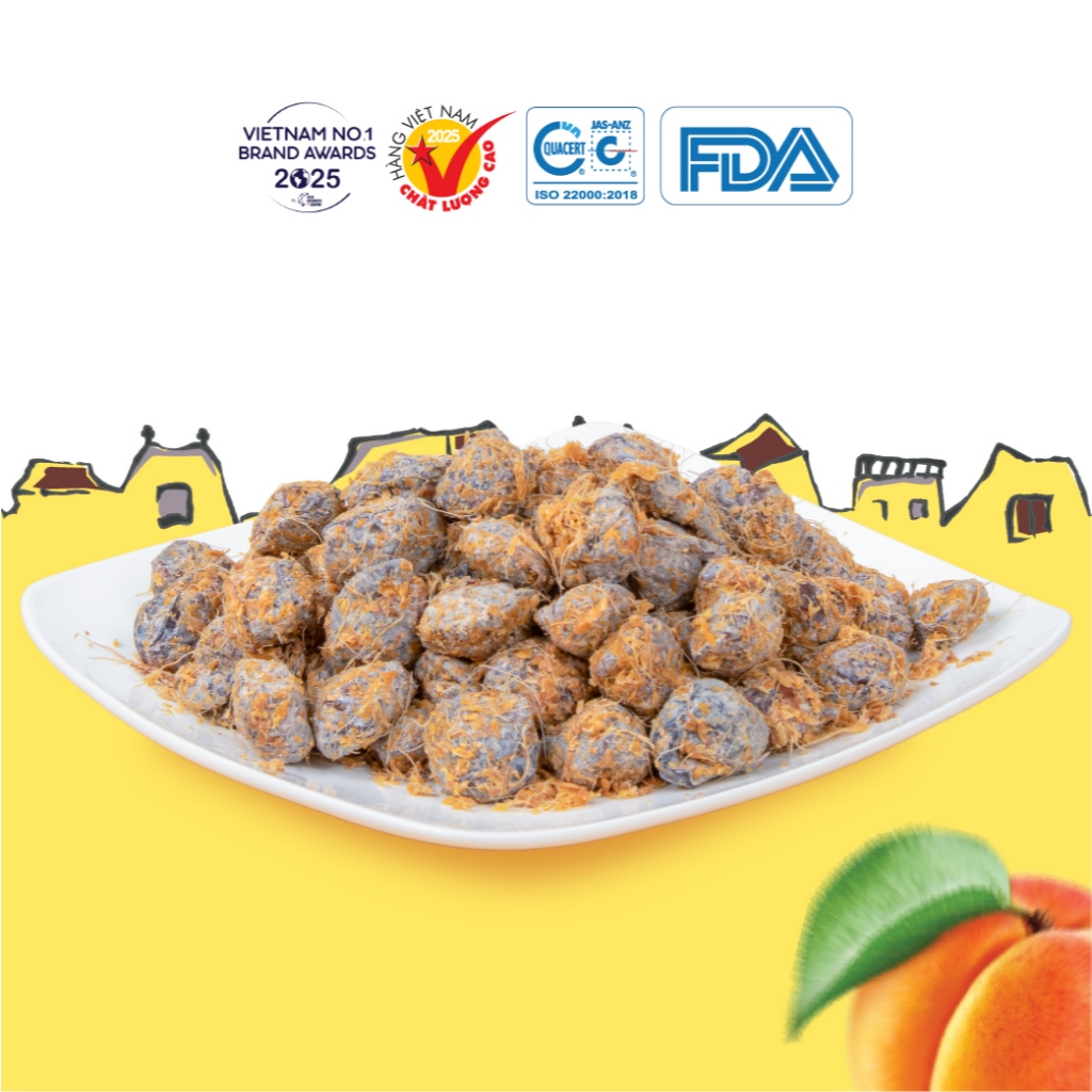 Ô Mai Mơ Gừng Chua Mặn Ngọt Hồng Lam - Mơ Bắc Kạn Dẻo Thơm, Giảm Ho, Ăn Vặt Ngon