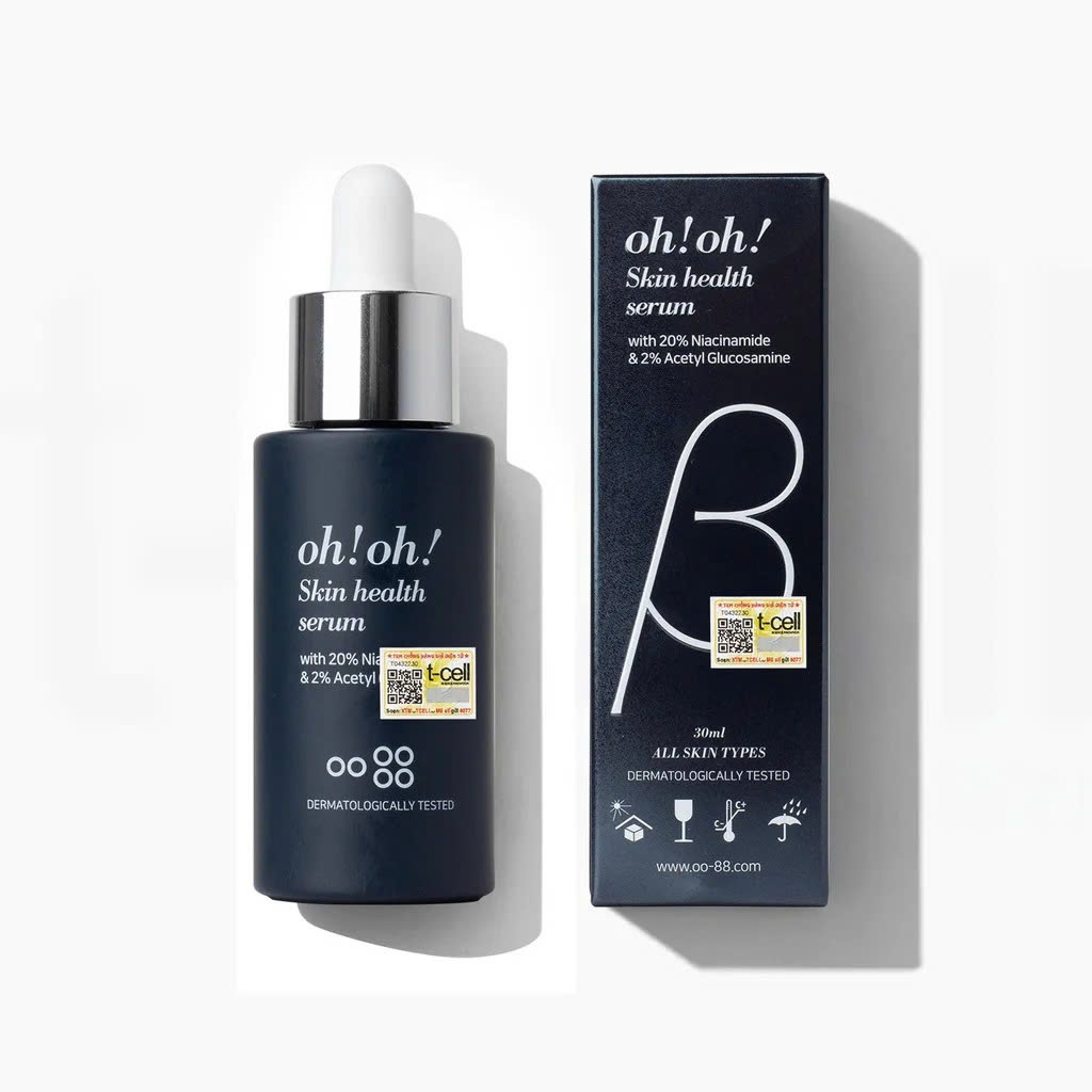 Serum ohoh Niacinamide 20% Dưỡng Sáng Da, Giảm Thâm, Thu Nhỏ Lỗ Chân Lông Ohoh 30ml