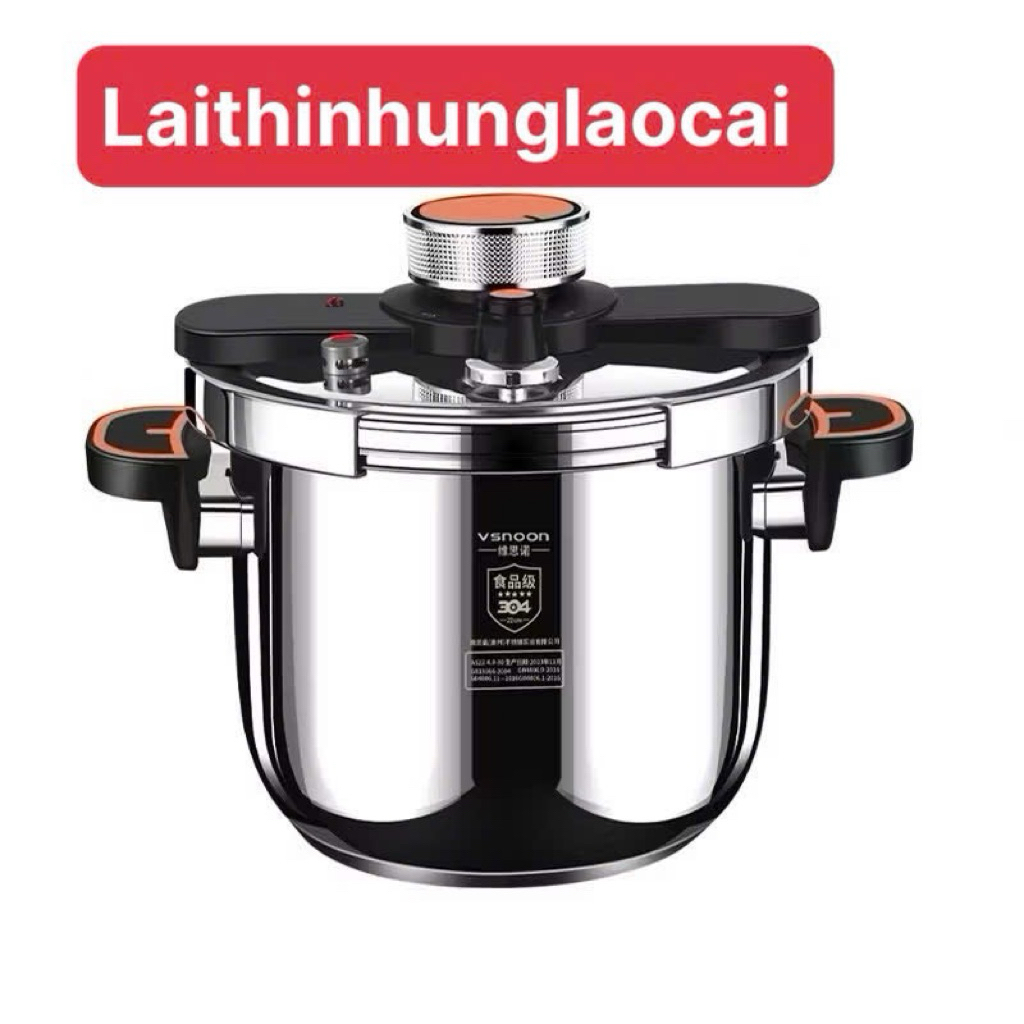 Nồi áp suất inox hãng VSNOON đun được các loại bếp: từ , ga, hồng ngoại …