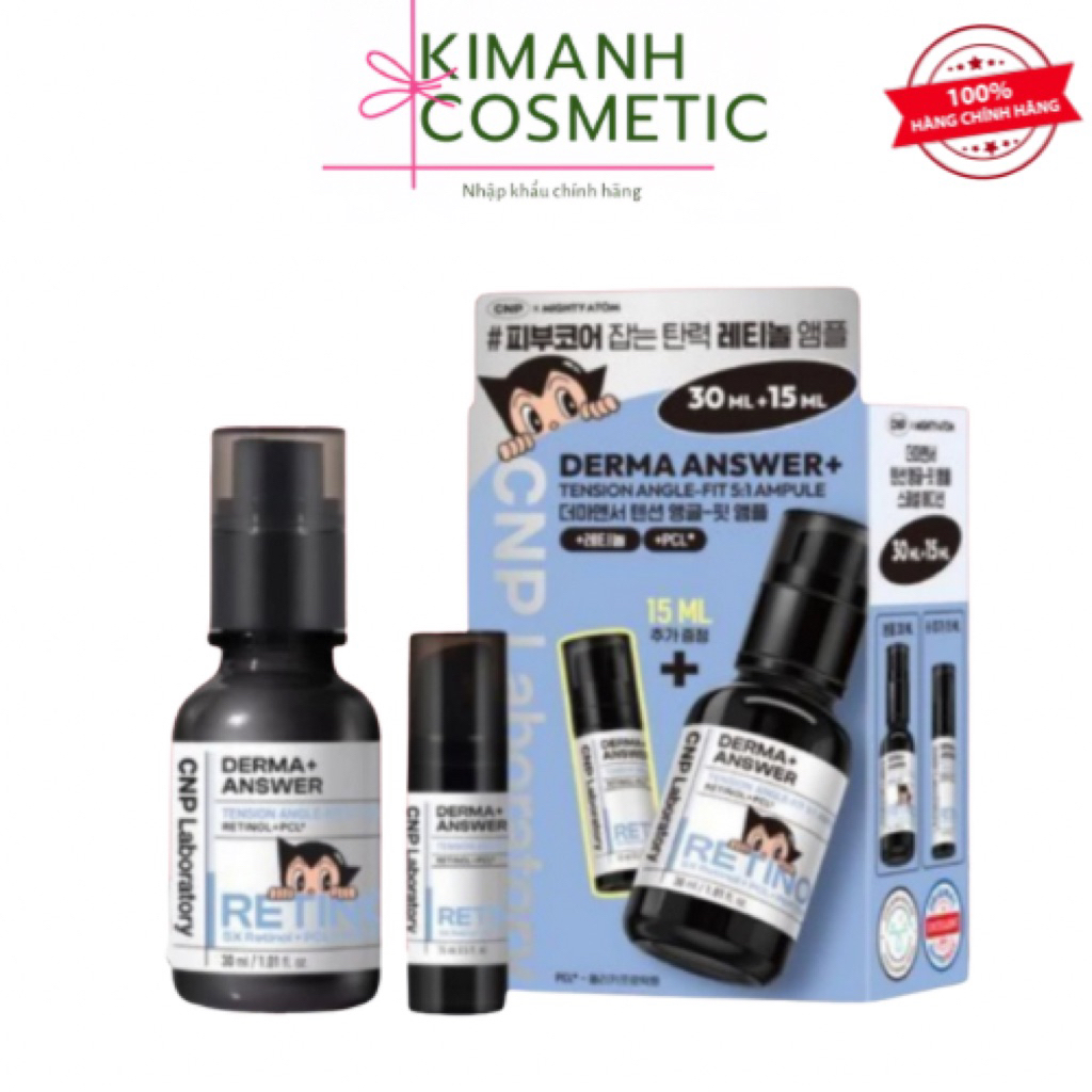 [KIMANH Cosmetics] Tinh Chất Retinol CNP Laboratory Derma Answer Tension Angle Fit Ampoule 15ml/30ml