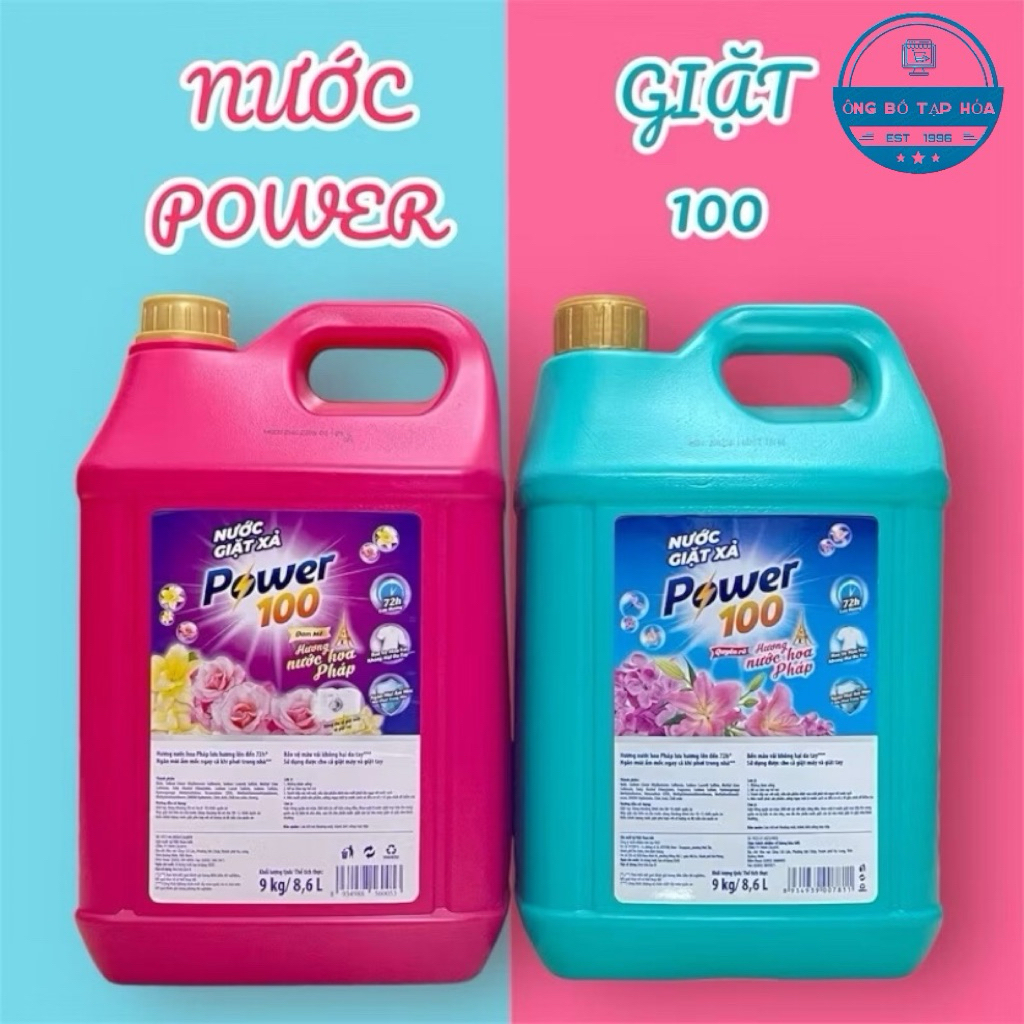 Combo 2 can nước giặt Power 100 tặng 1 can NRC POWER 100 (1,4kg/can)