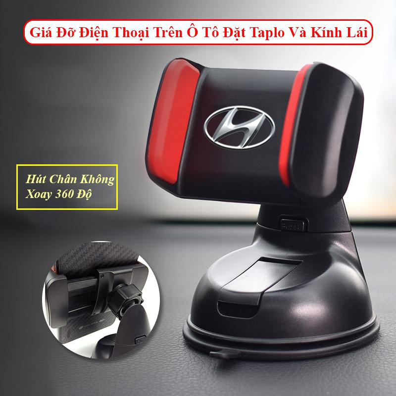  Giá Đỡ Điện Thoại Trên Ô Tô Đặt Taplo Và Kính Lái Hút Chân Không Xoay 360 Độ - Giá Đỡ Điện Thoại Ô Tô Có Logo Xe 