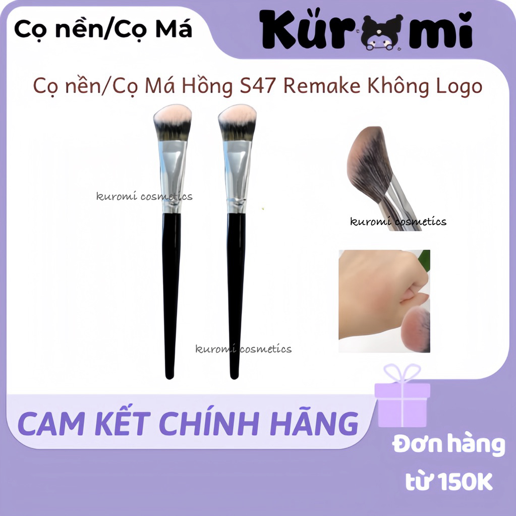 [NO LOGO] Cọ Tán Kem Nền Dẹp Đầu Dài Cọ Má Kem Lông Mềm Chuyên Dùng Cho Makeup Chuyên Nghiệp Remake PFoundation Kuromi | BigBuy360 - bigbuy360.vn