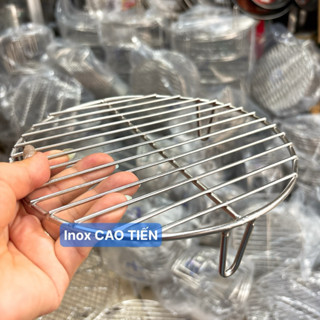 Vỉ nướng có chân INOX 304 - Vỉ nồi chiên không dầu - Vỉ kê nồi INOX 304