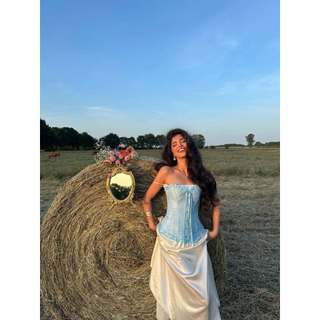  CORSET STORY - Set váy áo corset chân váy lụa phong cách đồng quê cổ điển vintage âu mỹ pinterest 