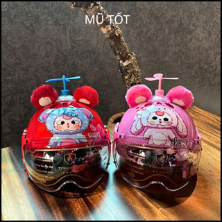  Mũ bảo hiểm trẻ em có kính hello kitty AT103KS - Phù hợp với bé từ 1 - 3 tuổi bé có trọng lượng dưới 16kg 