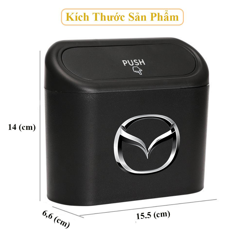 Thùng Đựng Rác Xe Hơi - Thùng Rác Mini Để Trên Ô Tô - Thùng Rác Ô Tô Có Logo Xe - Chất Liệu Nhựa ABS Cao Cấp - HN Auto | BigBuy360 - bigbuy360.vn