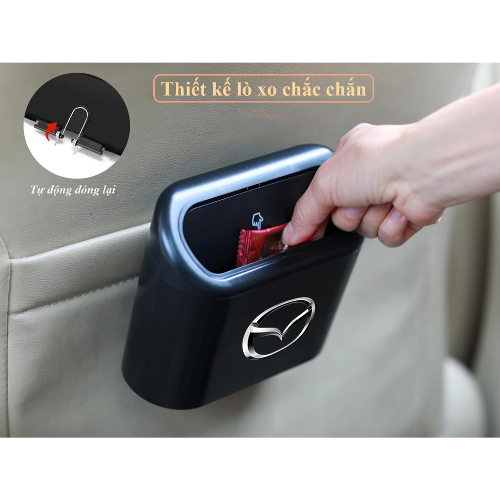 Thùng Đựng Rác Xe Hơi - Thùng Rác Mini Để Trên Ô Tô - Thùng Rác Ô Tô Có Logo Xe - Chất Liệu Nhựa ABS Cao Cấp - HN Auto | BigBuy360 - bigbuy360.vn
