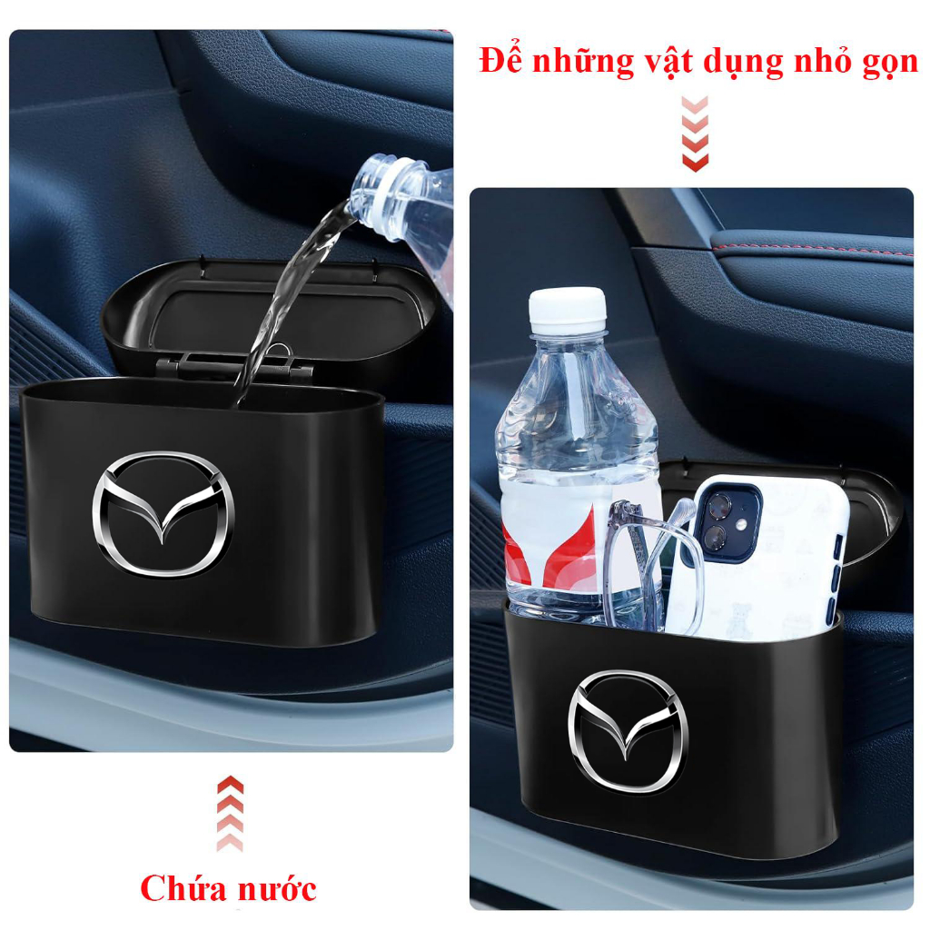 Thùng Đựng Rác Xe Hơi - Thùng Rác Mini Để Trên Ô Tô - Thùng Rác Ô Tô Có Logo Xe - Chất Liệu Nhựa ABS Cao Cấp - HN Auto | BigBuy360 - bigbuy360.vn