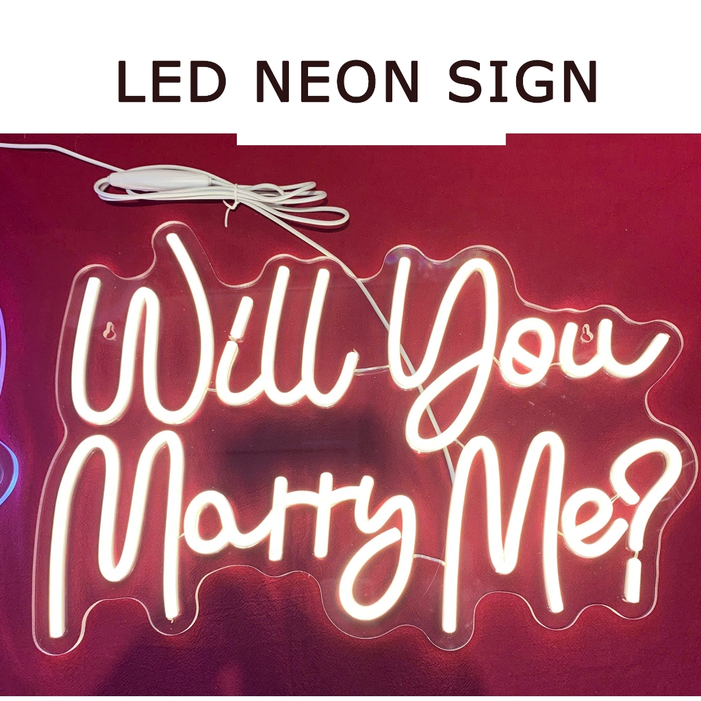 Đèn Led Cầu hôn tỏ tình Trang Trí Will You Marry Me cắm USB Sang Trọng, tiệc cưới, valentine