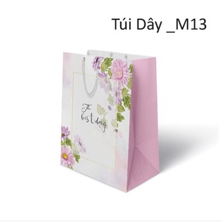 Combo 5 cái túi giấy đứng quai dây qui cách 19x27 hông 9cm- Giá sỉ được chọn mẫu