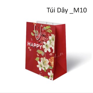 Combo 5 cái túi giấy đứng quai dây qui cách 19x27 hông 9cm- Giá sỉ được chọn mẫu
