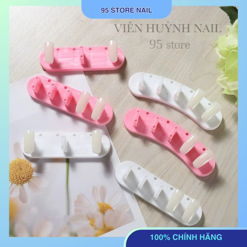 Đế tập vẽ nail - Set 3 đế nhựa gắn móng giả - Dụng cụ học làm nail.nailgiare95