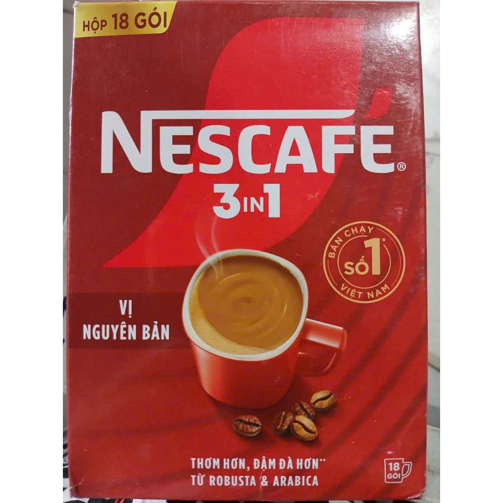 NESCAFE 3 in1 vị nguyên bản, hộp 18g