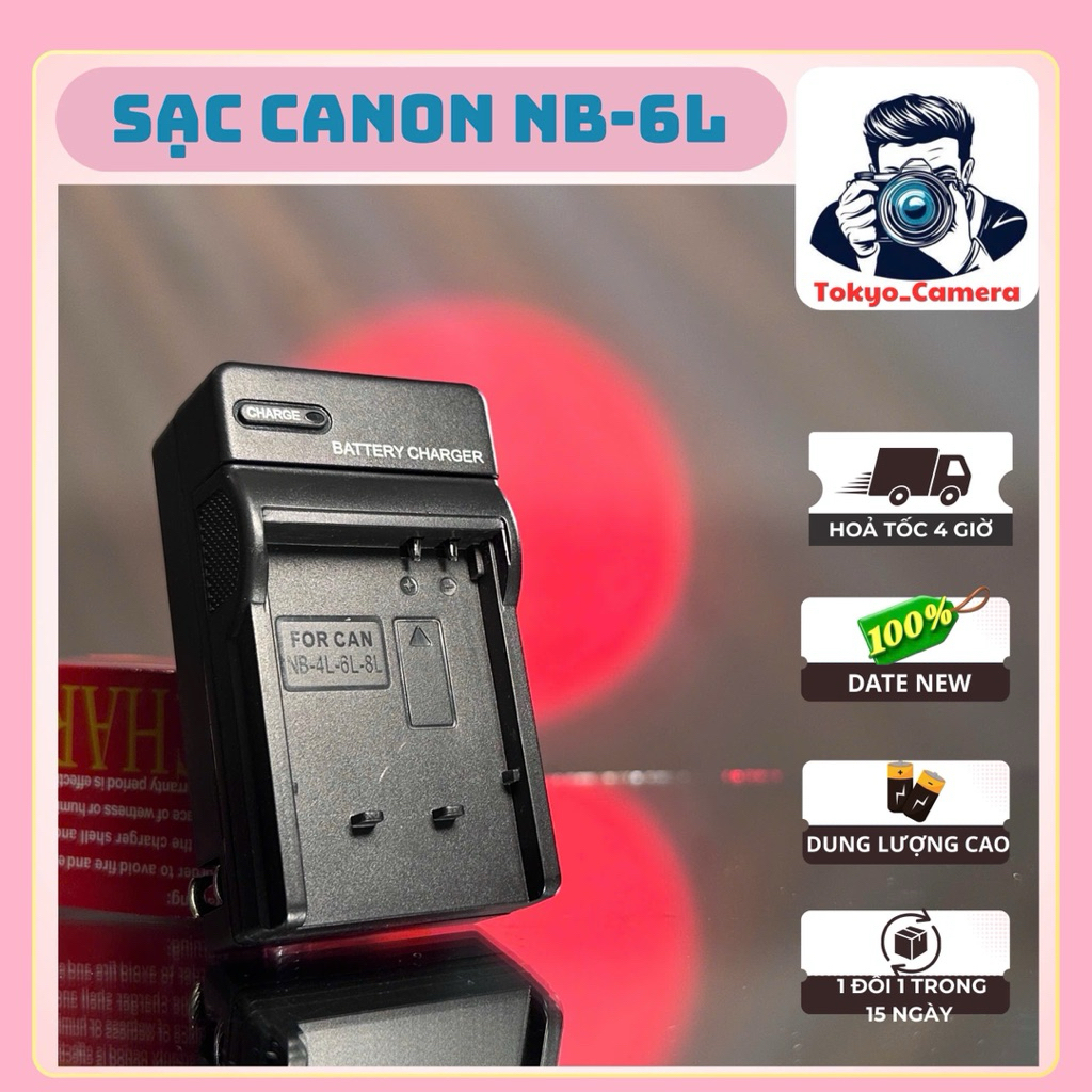 Sạc Pin Canon NB-6L(Sạc Thay Thế)dùng cho SX170 IS, SX260 HS, SX270 HS, SX280 HS, SX500 IS, SX510 HS