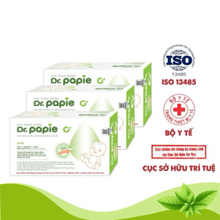  Hộp 30 Gạc Rơ Lưỡi Dr.Papie - làm sạch răng lưỡi khoang miệng cho bé 