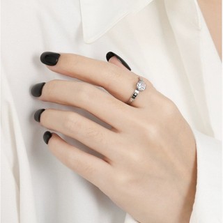 Nhẫn Titan Nữ Đính Đá Zircon Sang Trọng Không Đen Chống Dị Ứng TT 229