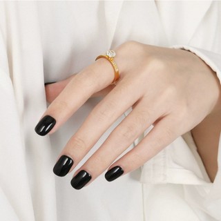 Nhẫn Titan Nữ Đính Đá Zircon Sang Trọng Không Đen Chống Dị Ứng TT 229