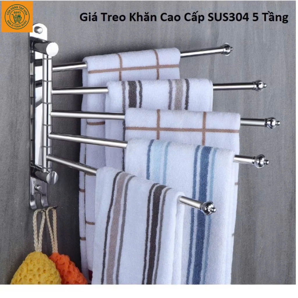 Giá treo khăn tắm 5 tầng Tạp Hoá Online93