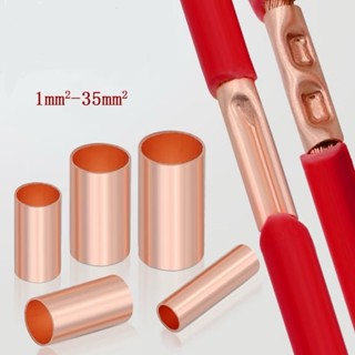  Set 100 200 Cos Nối Dây Điện Bằng Đồng GT Chuyên Dụng Tiết Diện 1mm2-25mm2   Dài 12mm   