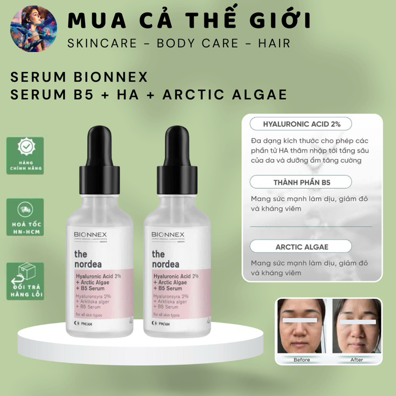 Serum Bionnex B5 Hyaluronic Acid 2% + Artic Algae