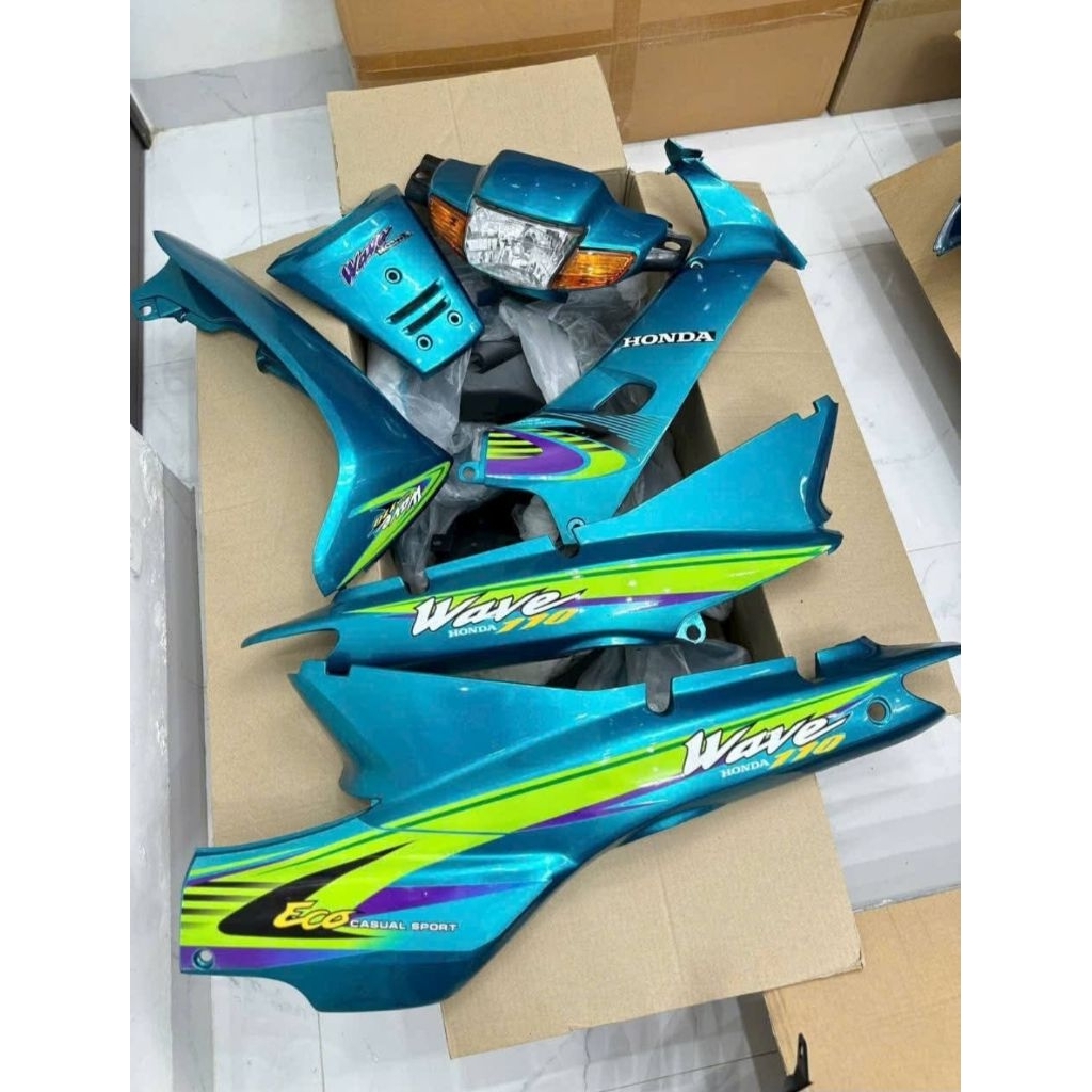 tem wave nhỏ, alpha,ZX, màu xanh lá ngọc 110