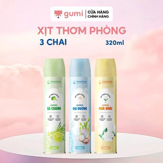  Xịt thơm phòng Thomtho 320ml nước hoa xịt phòng hương thơm tự nhiên dễ chịu lưu hương lâu dài 