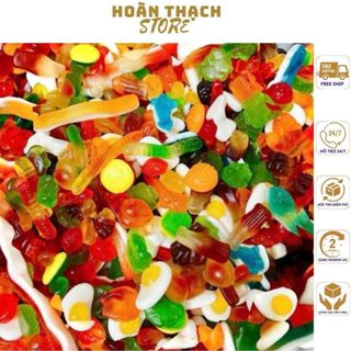  Sỉ 500g Kẹo Dẻo Chip Trái Cây Mix Đủ Vị Đồ ăn vặt ngon Candy Buzz 