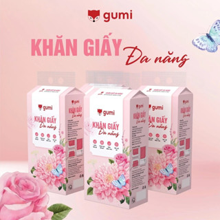 COMBO 10 BỊCH Khăn Giấy Rút Treo Tường Cao Cấp Gumi (1000 tờ, 4 lớp kèm 3 móc treo tường tiện lợi)