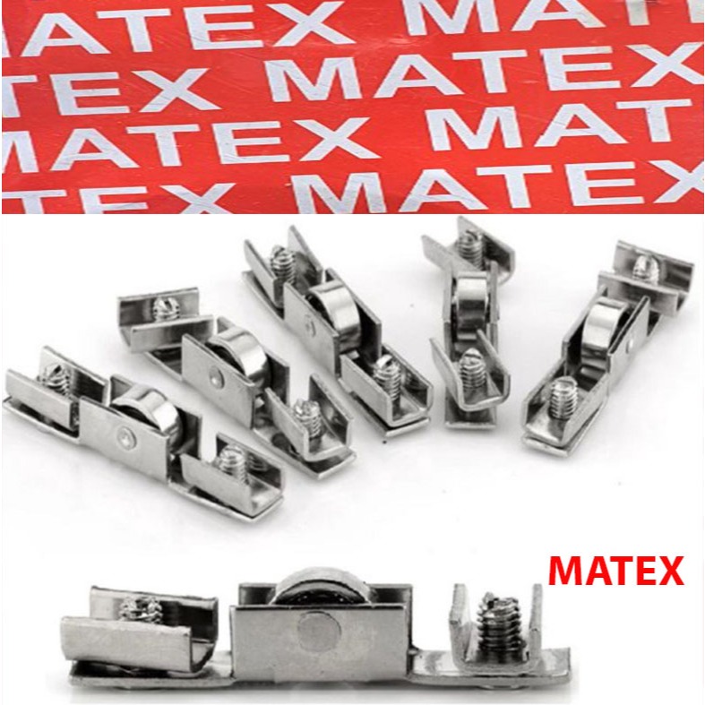 Bánh xe  Matex  lùa cữa kính 5mm đơn,đôi