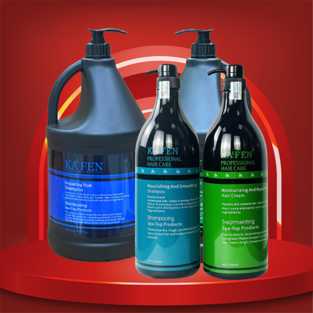 Dầu Gội Xả KAFEN 1.5L  5L Phục Hồi Tóc Siêu Mềm Mượt - Chính Hãng, Giá Rẻ