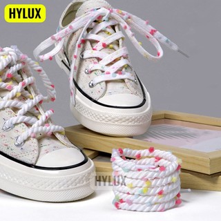 Dây Giày Sneaker Đính Hạt Bông Ngũ Sắc Màu Pastel Thời Trang Dễ Thương 11 Màu