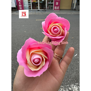 [ H313 ] ( Hộp 50 bông ) Hoa 3 lớp màu pha, hộp hoa Hồng sáp thơm 3 lớp 2 màu hàng trung VIP