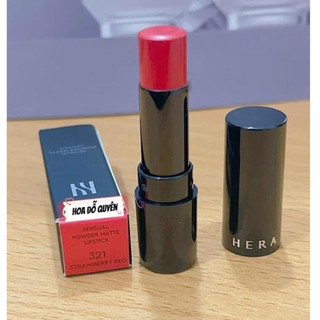   Son lì Hera 321  Cây son lì mềm và mịn môi ngừa thâm môi lên mầu sáng da Hera Sensual Powder Matte Lipstick 3g 