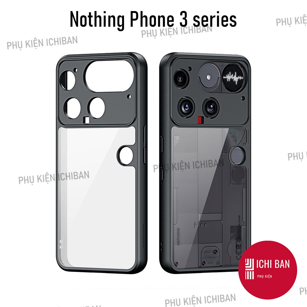 Ốp Lưng CỨNG Trong Suốt Nothing Phone 3, Nothing Phone 3a Pro/ Nothing Phone 3a Chống Ố Ôm Khít Máy 