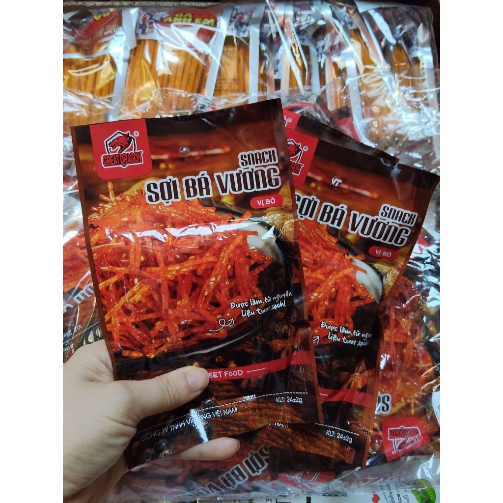 snack sợi bò vương
