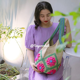 Túi hoa vintage handmade by tinycrochet
