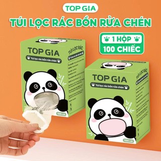  Combo 100 túi lọc rác bồn rửa chén TOPGIA túi lưới lọc rác chậu rửa tiện lợi sạch sẽ 