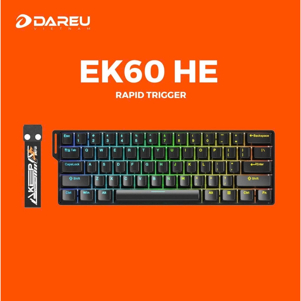Bàn phím Rapid Trigger DAREU EK60 HE (DareU YULONG / FIRE Magnetic sw, RGB) | BigBuy360 - bigbuy360.vn