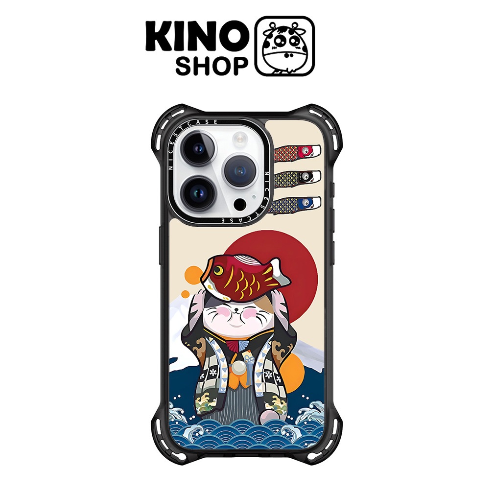 Ốp lưng iPhone KINOSHOP [ HSK 970 ] từ tính chống sốc viền dẻo đen TPU chống ố vàng in chuyển nhiệt 
