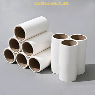 AT88306-[COMBO 20 LÕI LĂN] Lõi Lăn Bụi Quần Áo Siêu Dính 60 Tờ, Cây Lụi Lăn Tóc Dính, Lăn Bụi Thảm, Dọn sạch Lông Thú