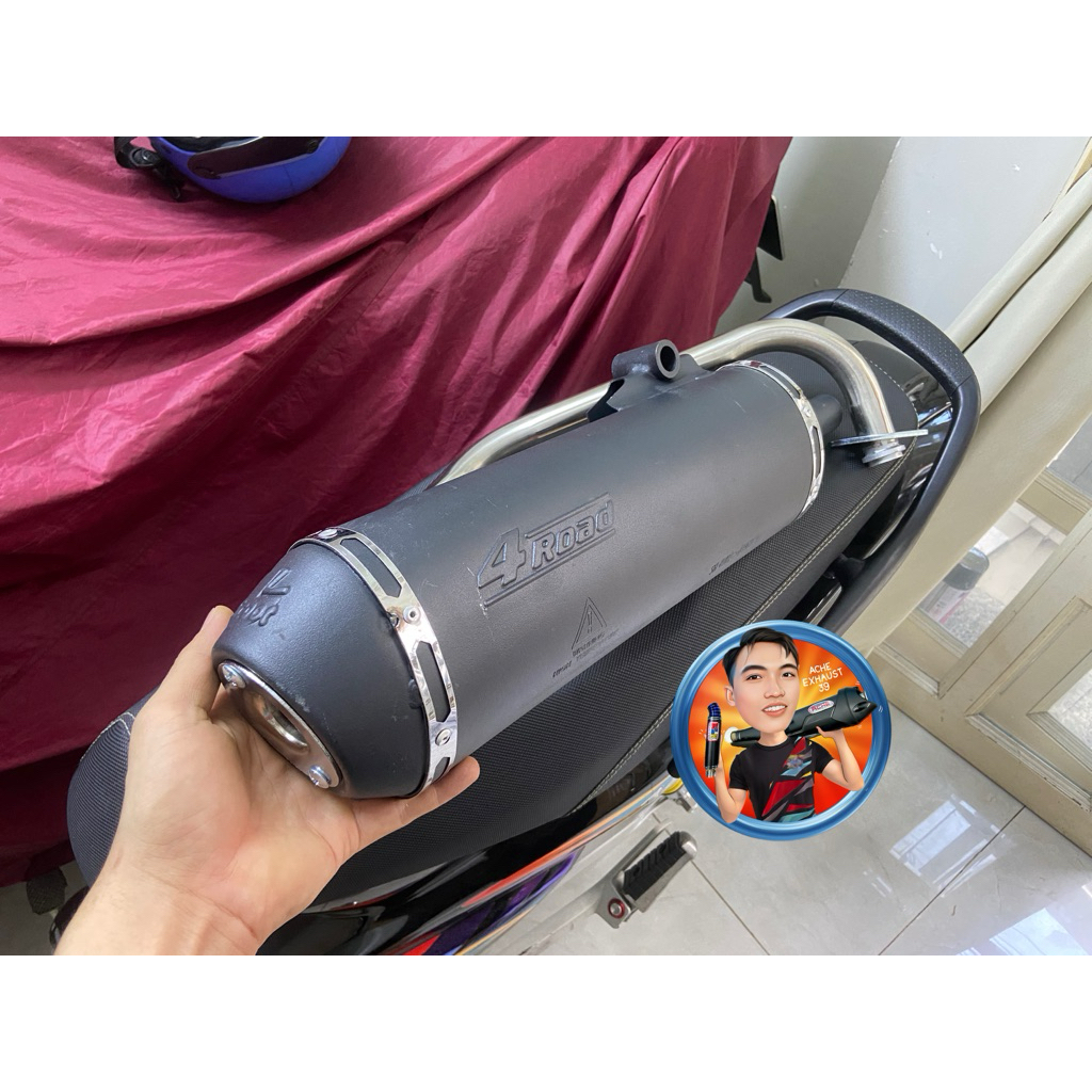 Pô 4Road Black VN PXL Sử Dụng Vario Click Mio Vision AB Luvias