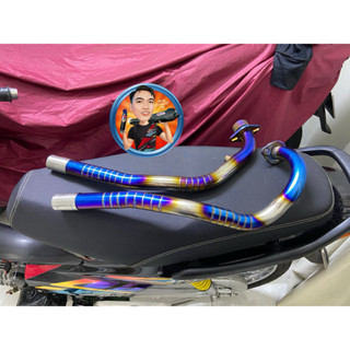 Cổ Pô Ex135-150 Inox 304 Xi Titian Vân Hàn Tít Đẹp Tặng Đót Nối Inox dầy