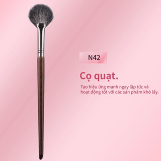  Cọ Highlight hình quạt OVW N42 đánh bắt sáng tự nhiên lông siêu mềm dễ dàng sử dụng 