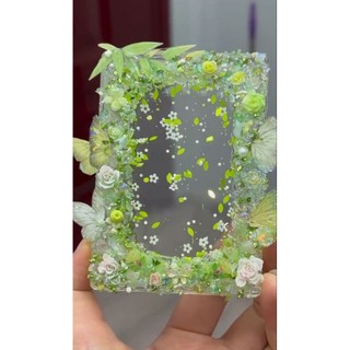toploader cát chảy decor hoa lá