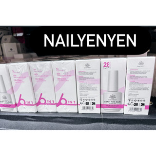  Gel đa năng 6in1 Born Pretty chính hãng 15ml: base  úp móng cứng móng top loang top coat mẫu mới có hộp 