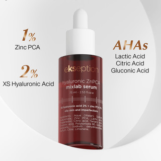   HÀNG CÔNG TY  Serum Kẽm ZnPCA Giúp Kiềm Dầu Giảm Viêm Giảm Mụn & Ngăn Ngừa Mụn Ekseption Hyaluronic ZnPCA Mixlab 75ml 