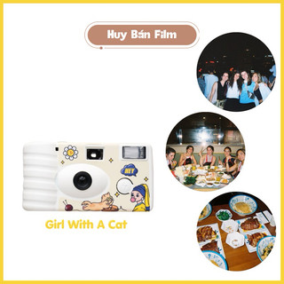 [Huy Bán Film] Máy Ảnh Film Chụp 1 Lần Girl With A Cat