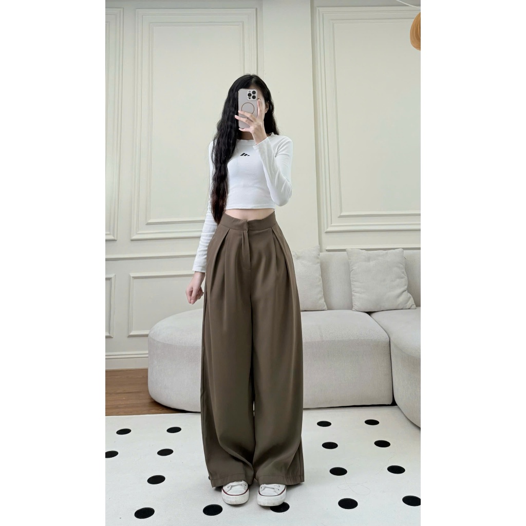 Quần tây ống rộng Hari dáng suông ly giữa chất cao cấp 382 | BigBuy360 - bigbuy360.vn