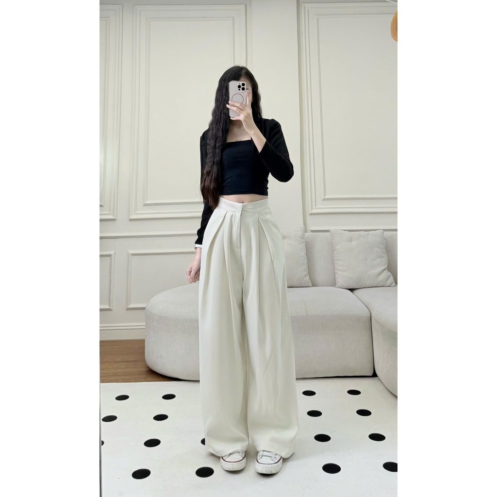 Quần tây ống rộng Hari dáng suông ly giữa chất cao cấp 382 | BigBuy360 - bigbuy360.vn